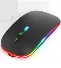 Ultra-Slim Wireless Bluetooth Mouse – Silent Click, Rechargeable & Portable