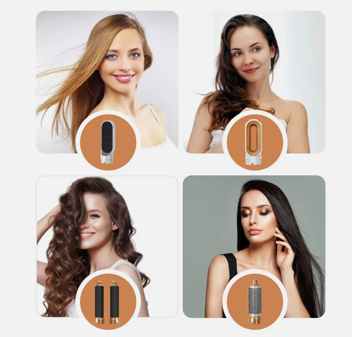 Multi-Function 5-in-1 Hair Brush – Professional Styling Tool for Smooth Hair